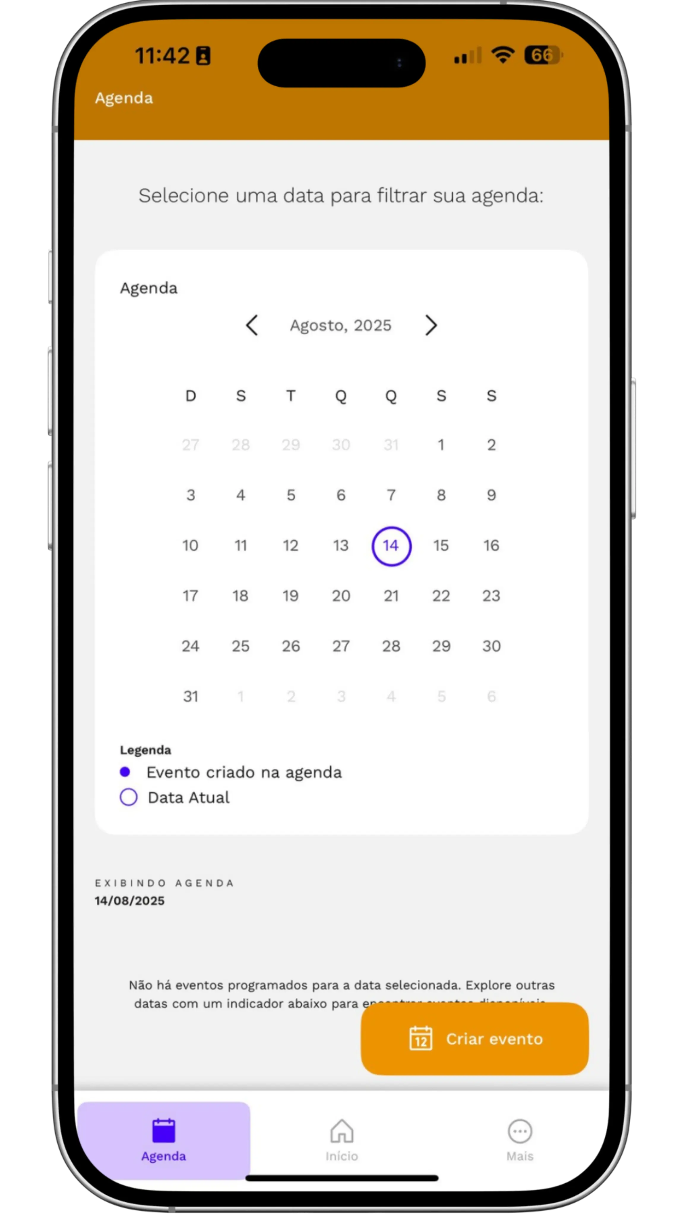 Captura de tela mostrando Agenda - Crie todos os compromissos, e compartilhe automati...