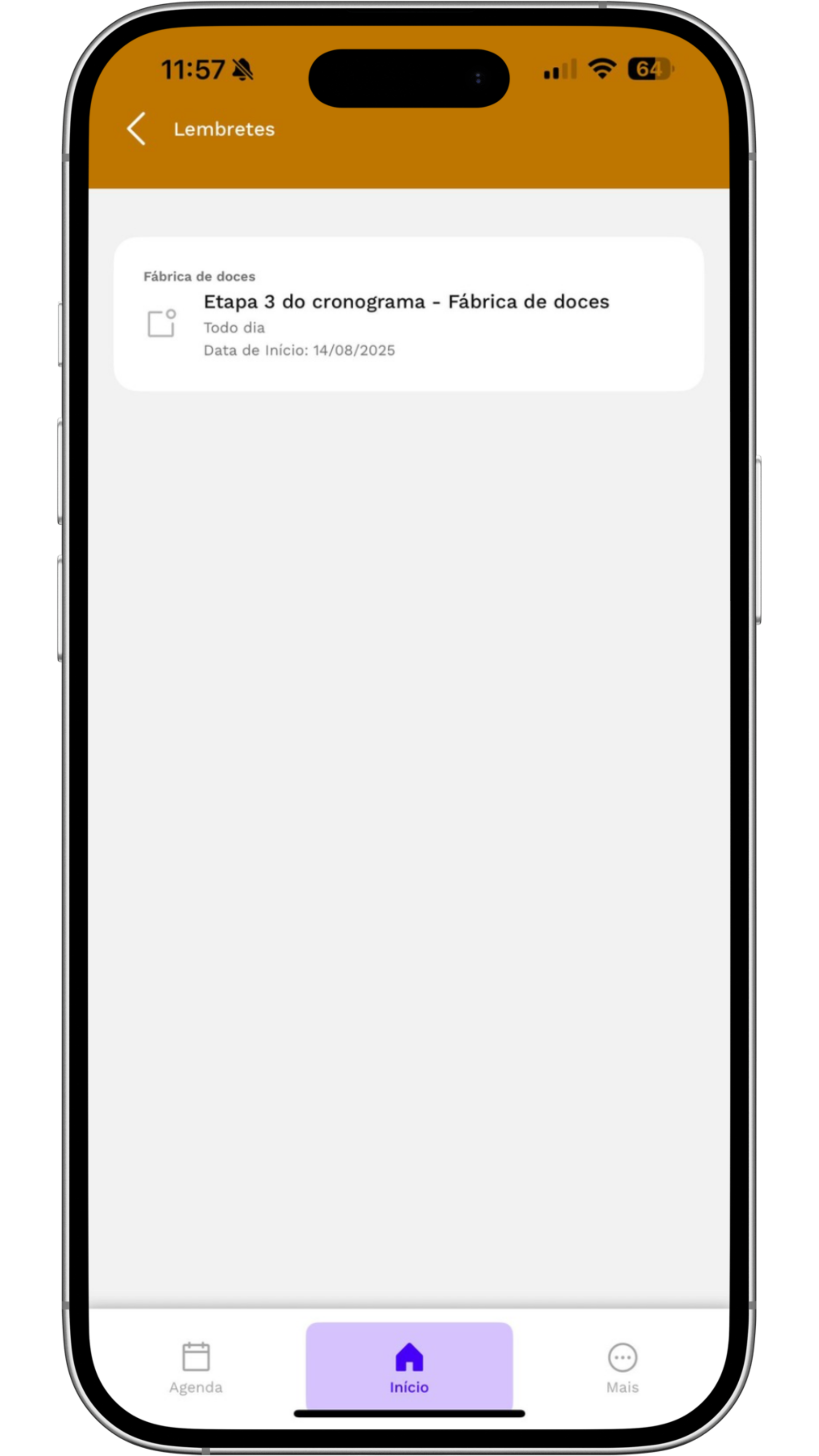 Captura de tela mostrando Cronograma de Implantação - Gestão de etapas, prazos e projetos. Crie e acompa...
